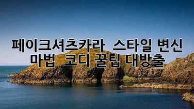 페이크셔츠카라 ✨ 스타일 변신 마법! 🧙‍♀️ 코디 꿀팁 대방출